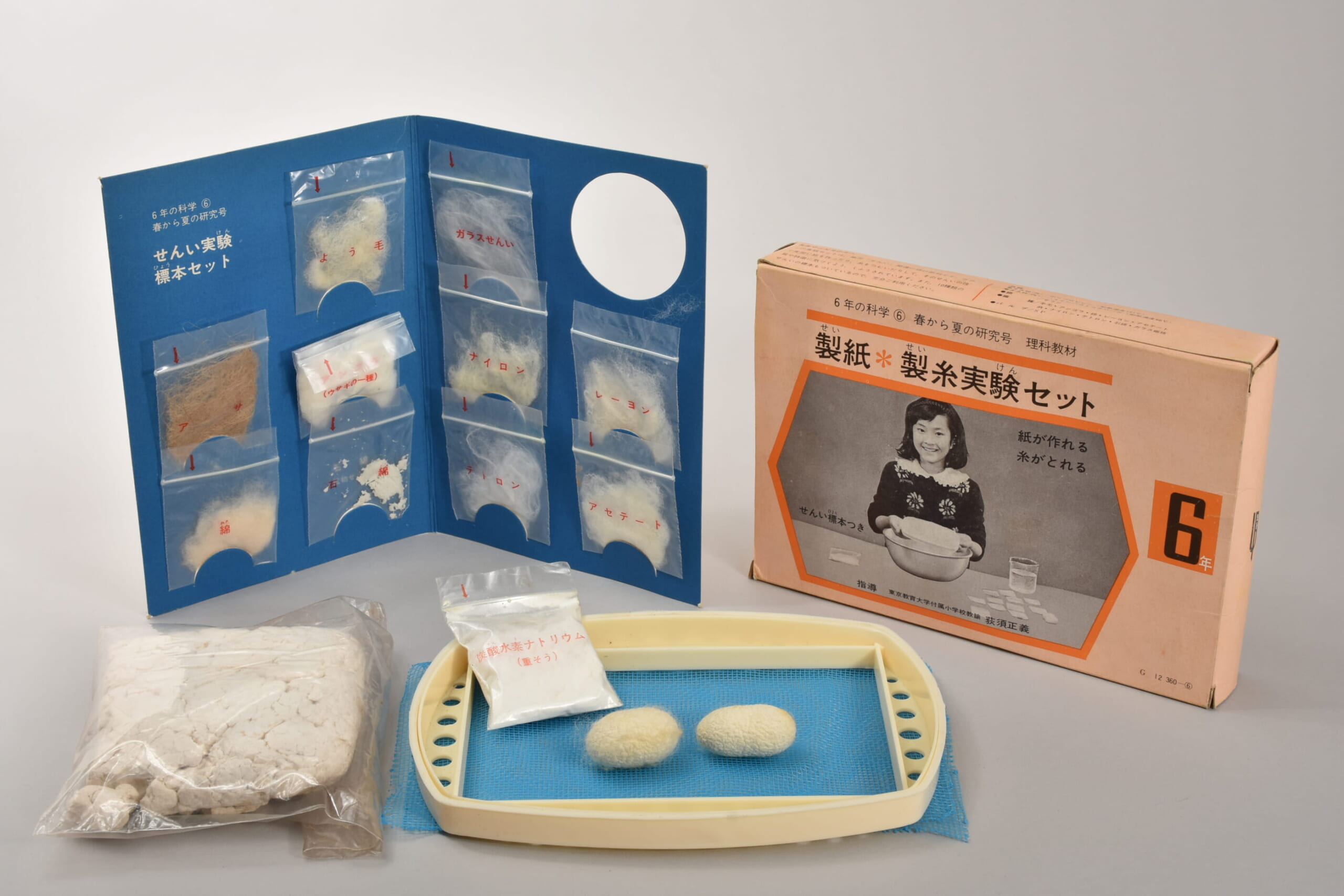 紙が作れる糸がとれる 製紙製糸実験セット